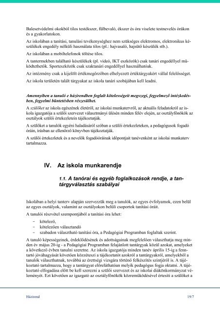 Szigeti Házirend 2017_SG-KÉSZ