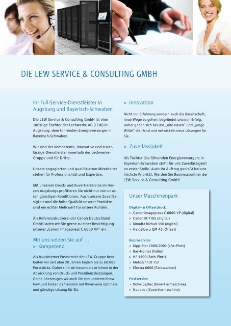 Druck- & Kuvertierservice - LEW Service & Consulting