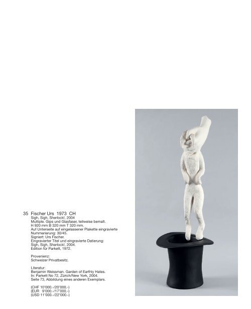 Kunst Auktion 4. - 5. Juni 2018, Germann Auktionshaus AG, Zürich