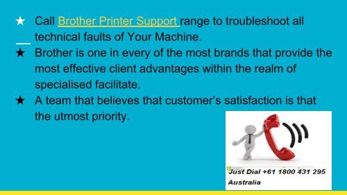 Why Brother technical support is good_ +61 1800 431 295 Australia