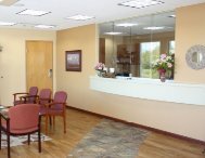 Reception center at Wasilla dentist Alaska Center for Dentistry PC