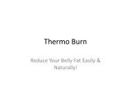 Thermo Burn : Eassy Weight Loss Without Work