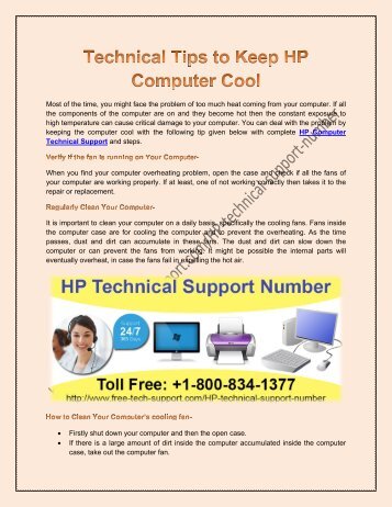 Technical Tips to Keep HP Computer Cool