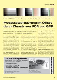 Prozessstabilisierung im Offset durch Einsatz von UCR ... - GMG Color