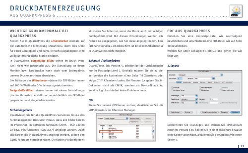 Datenhandling-Broschüre - Druckerei Wagner