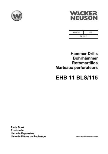 EHB 11 BLS/115 - Wacker Neuson