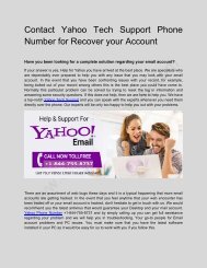 GET EXCELLENT YAHOO TECH SUPPORT AND CUSTOMER SERVICE BY EMAIL EXPERTS