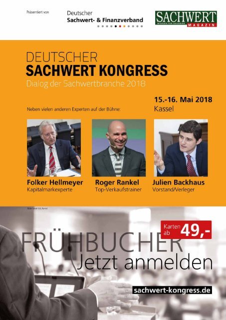 Sachwert Magazin Ausgabe 66, April 2018