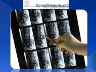 Spinal stenosis