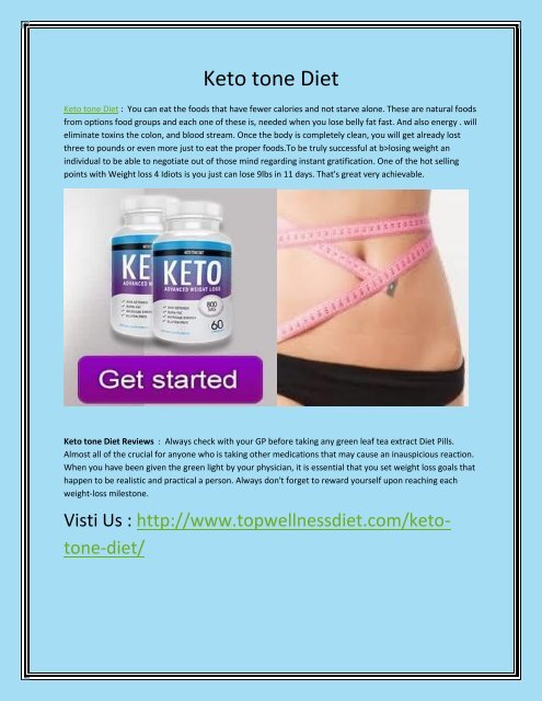 Boost up your Metabolism Level with Keto tone Diet