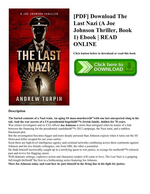 [PDF] Download The Last Nazi (A Joe Johnson Thriller  Book 1) Ebook  READ ONLINE