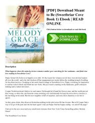 [PDF] Download Meant to Be (Sweetbriar Cove Book 1) Ebook  READ ONLINE