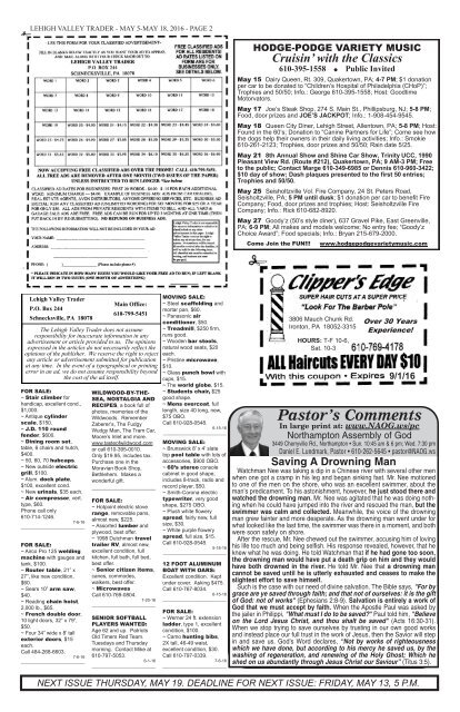 Lehigh Valley Trader May 5-May 18, 2016 issue