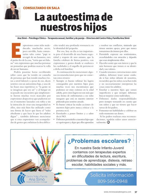 Revista Sala de Espera R. DOminicana, Nro. 52, mayo 2018