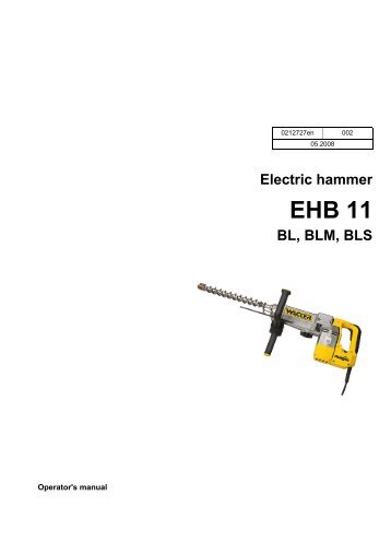 Electric hammer EHB 11 - Wacker Neuson