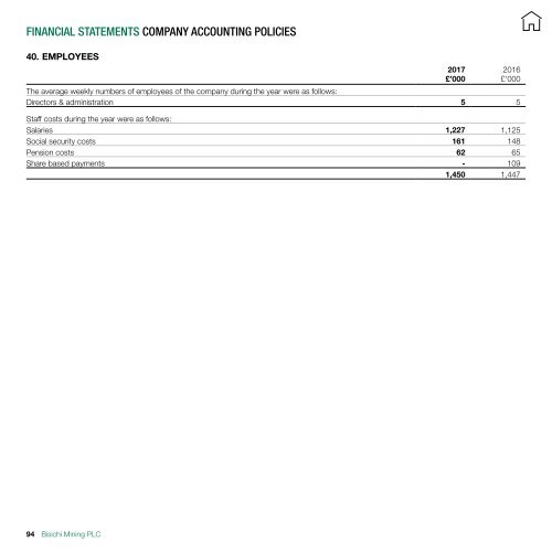 BISICHI MINING PLC ANNUAL REPORT 2017