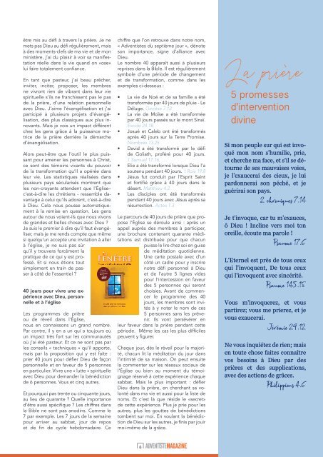 Adventiste Magazine Nº 15 - Mai / Juin 2018