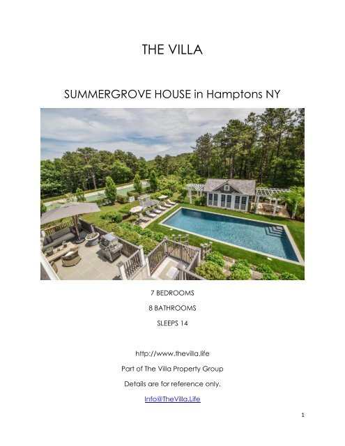 Summergrove House - Hamptons NY