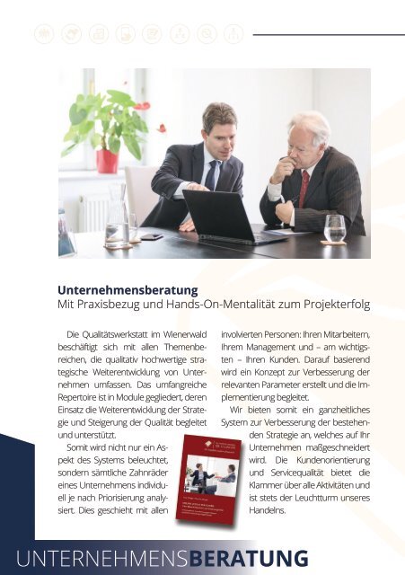 Broschüre der Unternehmensberatung Dr. Ollinger