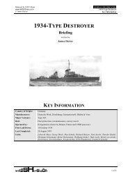 1934-TYPE DESTROYER Briefing - World War Two Ships