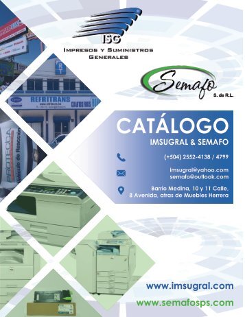 CATALOGO MODIFICADO IMSUGRAL & SEMAFO ABRIL 2018 JAVIER SUAZO