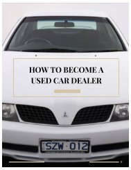 How to Become a Used Car Dealer?