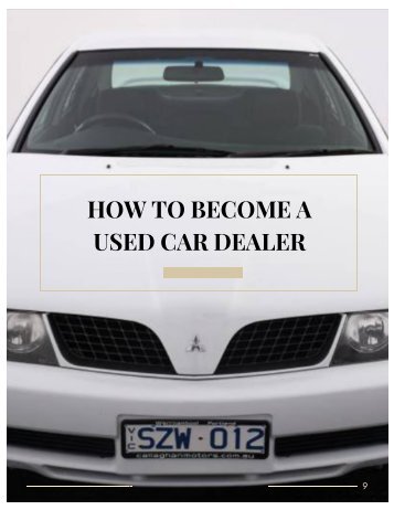 How to Become a Used Car Dealer?