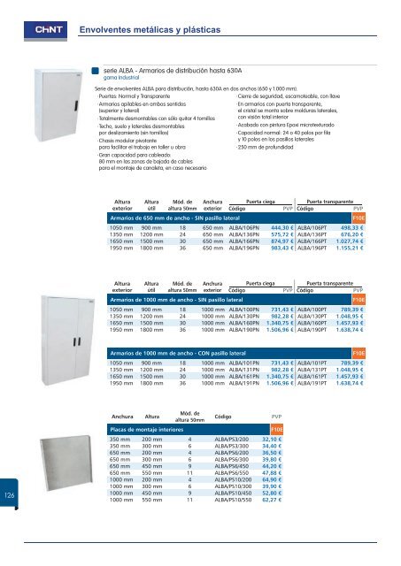 Catalogo Chint Cajas Metalicas y Plasticas