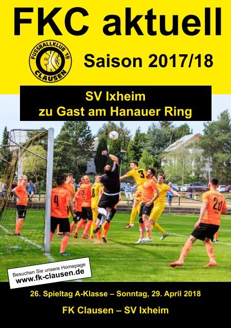 FKC Aktuell - 26. Spieltag - Saison 2017/2018