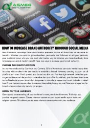 How to Increase Brand Authority through Social Media