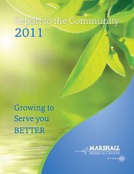 Selected Financial Information Fiscal Year ... - Marshall Hospital