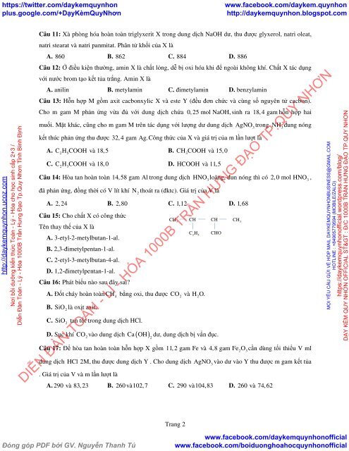 Bộ đề thi thử THPT QG 2018 Các môn TOÁN - LÍ - HÓA Các trường THPT Cả nước CÓ HƯỚNG DẪN GIẢI (Lần 19) [DC02052018]