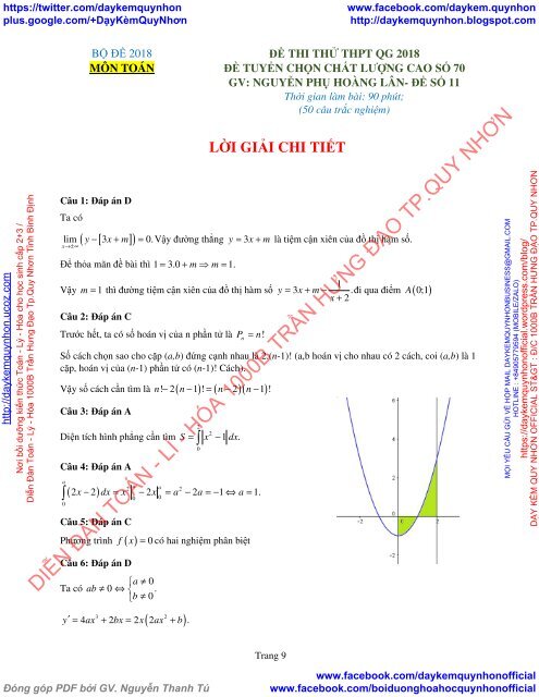 Bộ đề thi thử THPT QG 2018 Các môn TOÁN - LÍ - HÓA Các trường THPT Cả nước CÓ HƯỚNG DẪN GIẢI (Lần 19) [DC02052018]