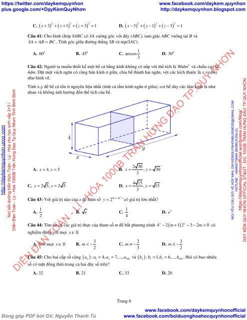 Bộ đề thi thử THPT QG 2018 Các môn TOÁN - LÍ - HÓA Các trường THPT Cả nước CÓ HƯỚNG DẪN GIẢI (Lần 19) [DC02052018]