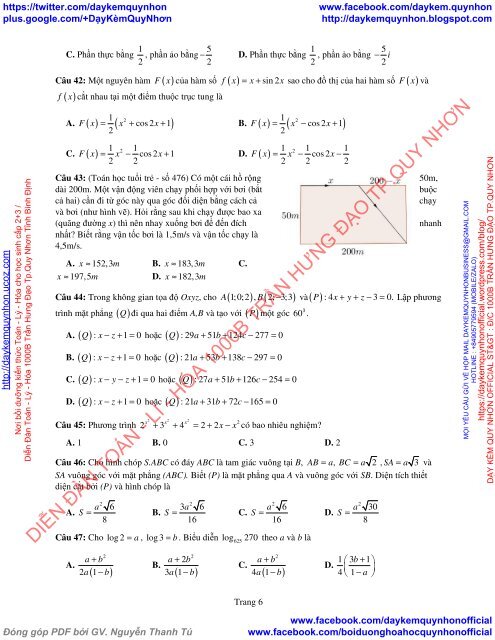 Bộ đề thi thử THPT QG 2018 Các môn TOÁN - LÍ - HÓA Các trường THPT Cả nước CÓ HƯỚNG DẪN GIẢI (Lần 19) [DC02052018]