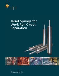 Jarret Springs for Work Roll Chock Separation - KONI-Enidine Rail