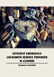 Efficient Emergency Locksmith Service Provider in Elwood