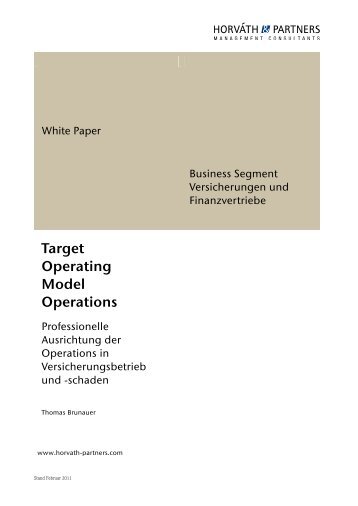 Target Operating Model Operations - Horváth & Partners ...