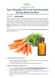 Top 5 Benefits of Carrot Seed Essential Oil You Must Not Miss