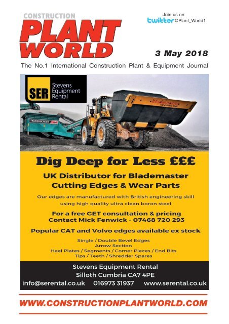 Construction Plant World 3rd May 2018