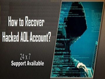 How to Recover Hacked AOL Account? 1-800-213-3740 
