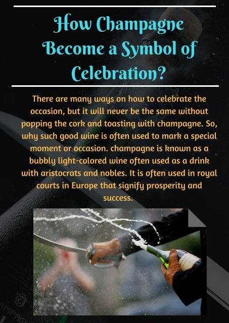 How Champagne Become a Symbol of Celebration_