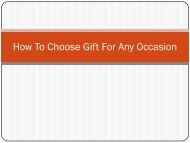 How To Select Best Gift For Any Occasion