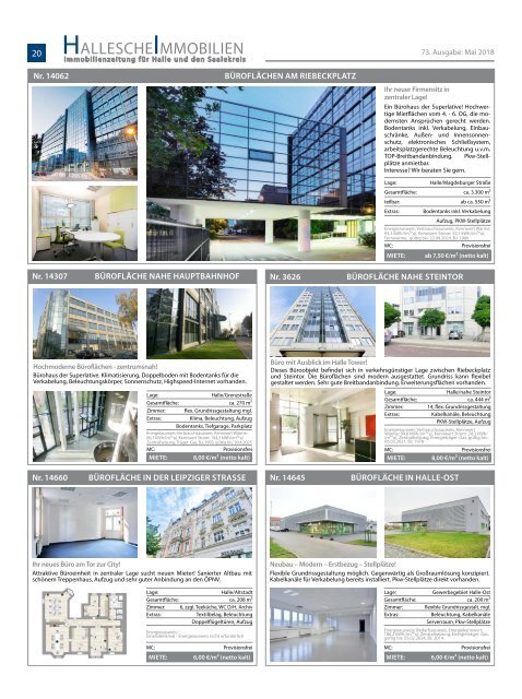 Hallesche Immobilienzeitung Ausgabe 73 Mai 2018