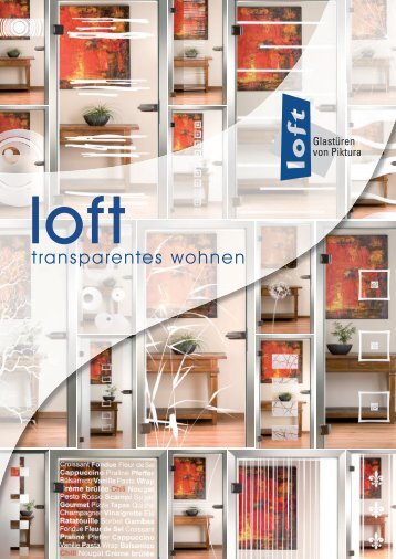 loft katalog "tranparentes wohnen"