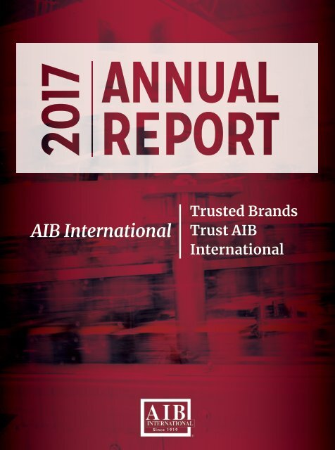 AIB International 2017 Annual Report