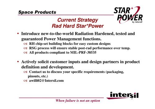 Space Products Radiation Hardened Power ... - Protec GmbH