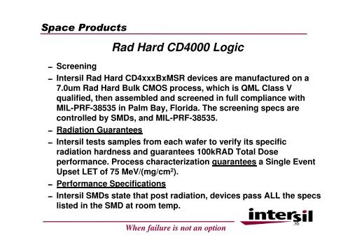 Space Products Radiation Hardened Power ... - Protec GmbH