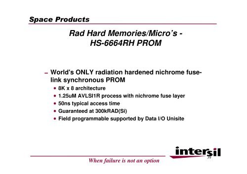 Space Products Radiation Hardened Power ... - Protec GmbH