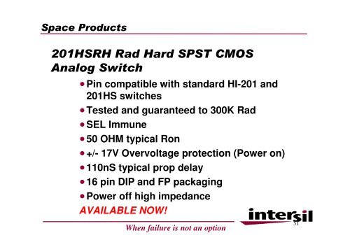 Space Products Radiation Hardened Power ... - Protec GmbH